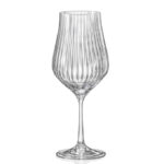 Crystalex Tulipa Optic Crystal Wine Glass 450ml - set of 6