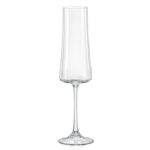 Crystalex Xtra Crystal Champagne Flute Glass 210ml - set of 6