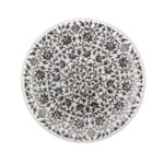 Irena Shiraz Crystal Underplate 35cm - Pearl & Grey