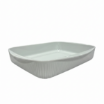 Contemporary Ribbed Porcelain Baking dish 37 x 30 cm - Image 3