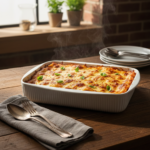 Contemporary Ribbed Porcelain Baking dish 37 x 30 cm - Image 2