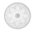 IRENA TAJMAHAL CRYSTAL GLASS PLATE CLEAR 35CM