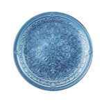 IRENA ISTANBUL CRYSTAL GLASS PLATE LIGHT BLUE 35CM