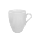 Contemporary Ribbed Porcelain Mug 400 ml - set of 6